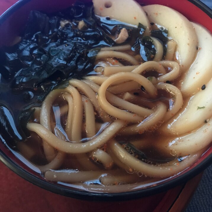 醤油漬けうどん